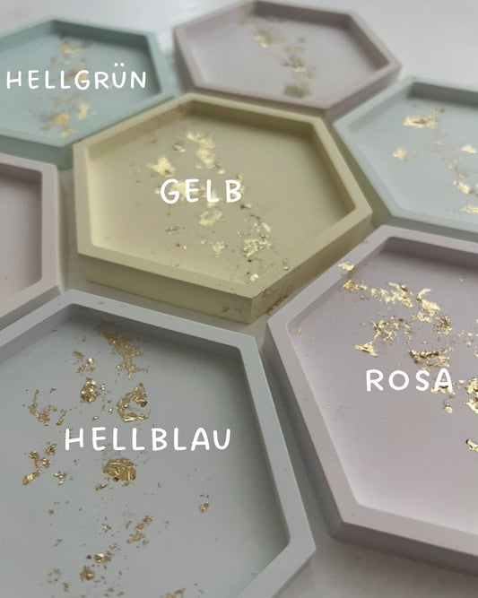 Dekoschale Hexagon Design