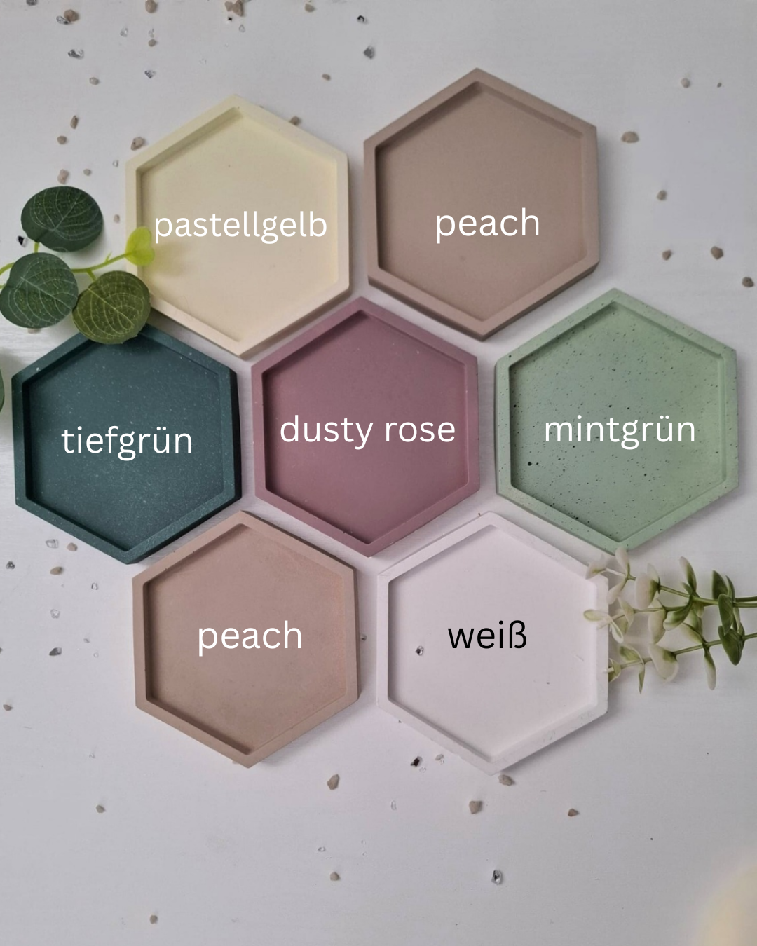 Dekoschale Hexagon Design
