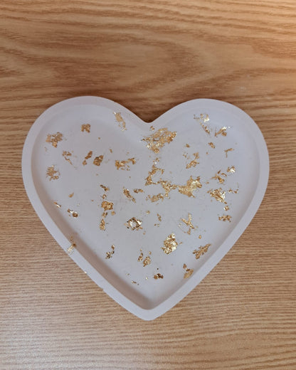 Herzschale gold