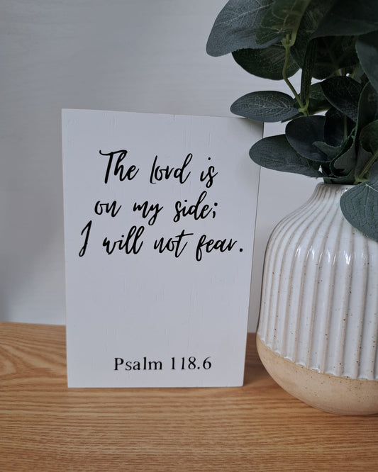 Holzschild on my side