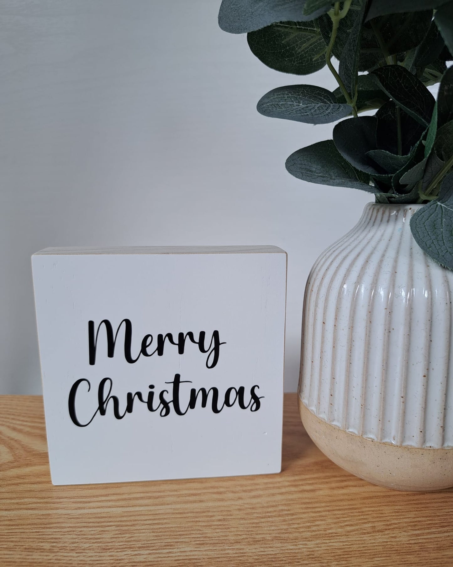 Holzschild Christmas